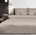 Pościel  z adamaszku 160x200+2x70x80 Beżowa Premium
