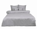 Pościel z adamaszku 160x200+2x70x80 Szara hotelowa