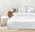 Pościel z adamaszku 200x220+2x70x80 Biała Premium