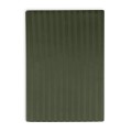 Pościel adamaszkowa pasek 1 cm 200x220+2x70x80 Zgniła Zieleń Premium