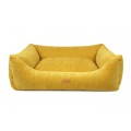 Legowisko dla psa ortopedyczne ekskluzywne musztardowe PRATO