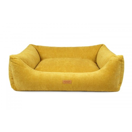 Legowisko dla psa ortopedyczne ekskluzywne musztardowe PRATO