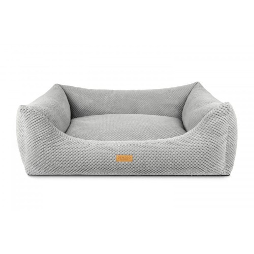Legowisko dla psa ortopedyczne ekskluzywne szare PRATO