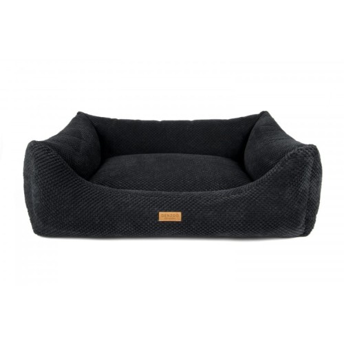 Legowisko dla psa ortopedyczne ekskluzywne czarne PRATO