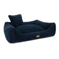 Legowisko dla psa ortopedyczne wytrzymałe granatowe PALERMO