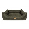 Legowisko dla psa ortopedyczne ciemno beżowe BERGAMO plaster miodu