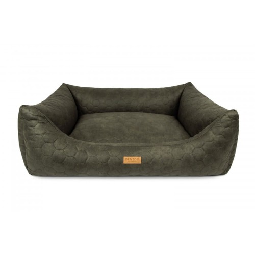 Legowisko dla psa ortopedyczne ciemno beżowe BERGAMO plaster miodu