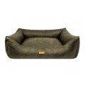 Legowisko dla psa ortopedyczne ciemno beżowe BERGAMO gładkie