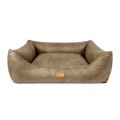 Legowisko dla psa ortopedyczne beżowe BERGAMO gładkie