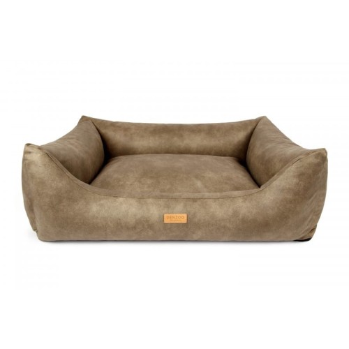 Legowisko dla psa ortopedyczne beżowe BERGAMO gładkie