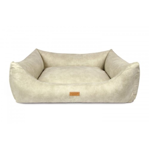 Legowisko dla psa ortopedyczne jasno beżowe BERGAMO gładkie