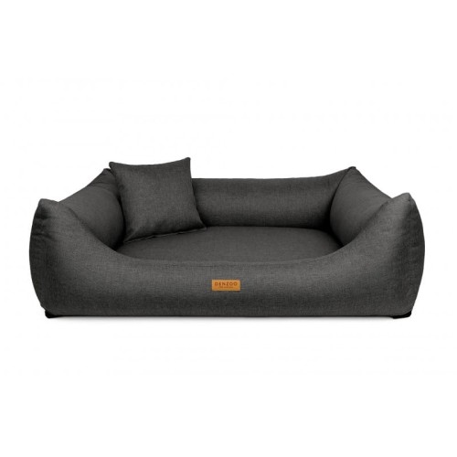 Legowisko dla psa ortopedyczne szare MODENA plamoodporne