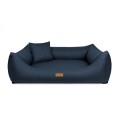 Legowisko dla psa ortopedyczne niebieskie MODENA plamoodporne