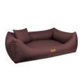 Legowisko dla psa profilowane śliwkowe MODENA plamoodporne