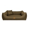 Legowisko dla psa ortopedyczne karmelowe MODENA plamoodporne
