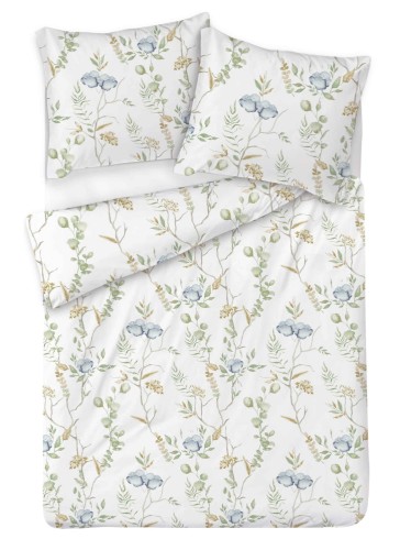 Pościel satyna bawełniana 200x220+2x70x80 Letnia łąka 65A Exclusive