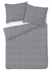 Pościel satynowa 200x220+2x70x80 Grafitowa 64A Exclusive