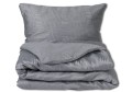 Pościel satynowa 200x220+2x70x80 Grafitowa 64A Exclusive