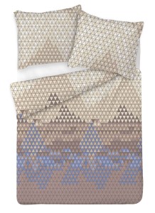 Pościel satynowa 200x220+2x70x80 Trójkąty 62A Exclusive 