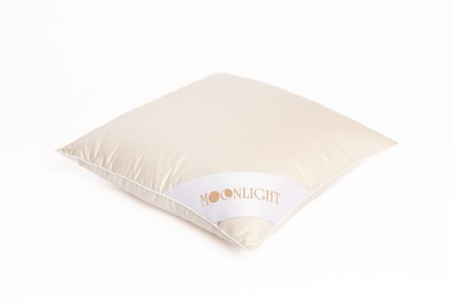 Poduszka puchowa 50x70 elegancka satynowa Moonlight Notte
