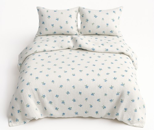 Pościel muślinowa 160x200+2x70x80 Jagody Boho 04 Muślin