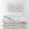 Pościel bawełniana muślinowa 140x200+70x90 Gałązki Boho 01 Muślin