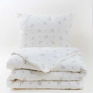 Pościel bawełniana muślinowa 140x200+70x90 Rokitnik Boho 02 Muślin