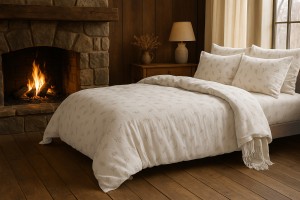 Pościel muślinowa 200x220+2x70x80 Rokitnik Boho 02 Muślin