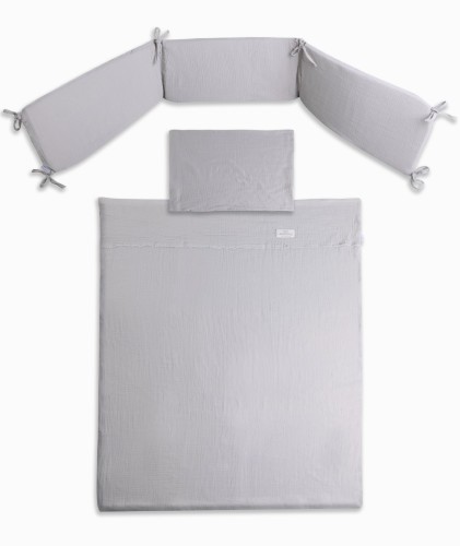 Pościel muślinowa 100x135 dziecięca z ochraniaczem do łóżeczka Muślin