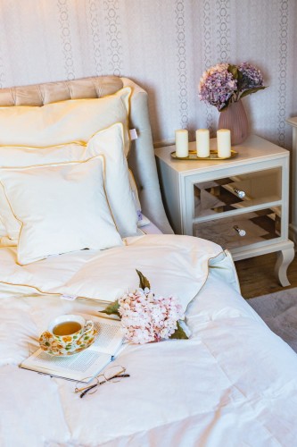 Kołdra puchowa 160x200 zimowa 100% puch Premium Ludwika