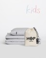 Pościel dziecięca 90x120 + 40x60 do łóżeczka jasno szary KIDS PURE Hop Design