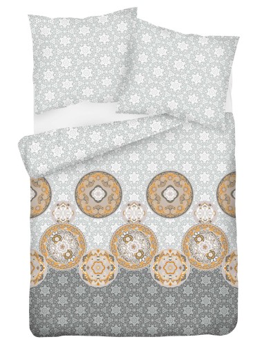 Pościel bawełna satynowa 200x220+2x70x80 ornamenty 46A Exclusive
