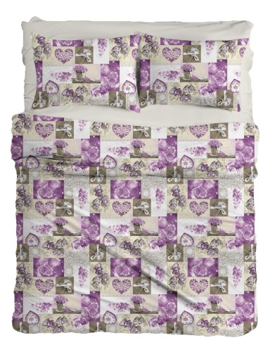 Pościel bawełniana 160x200 +2x 70x80 renforce deSatin R19