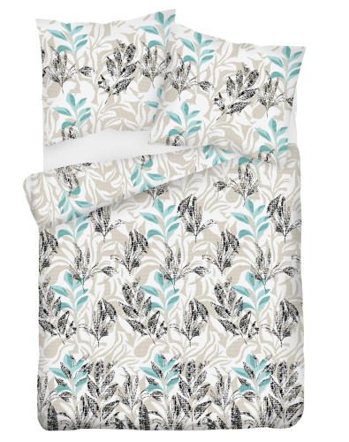 Pościel satynowa 160x200+2x70x80 gałązki 14A Premium Matex
