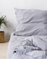 Prześcieradło z gumką bawełniane Szare PURE Naturalne