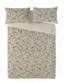 Pościel lniana 200x220+2x70x80 oddychająca Listki 06 LEN