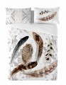 Pościel z bawełny egipskiej 160x200+2x70x80 Pióra Boho 16 perkal Prestige