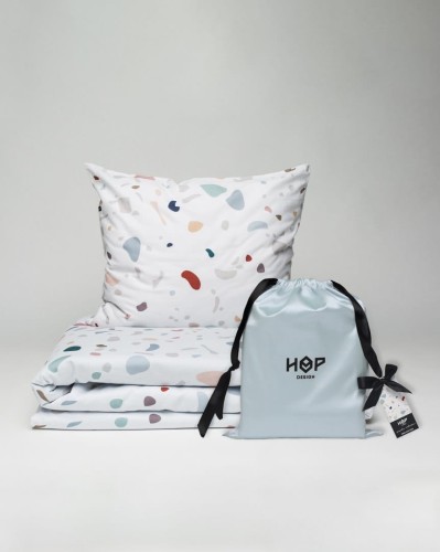 Pościel satyna bawełniana Terrazzo Lastryko Hop Design
