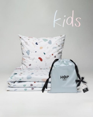 Pościel dla dzieci bawełniana Terrazzo Lastryko Hop Design KIDS